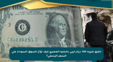 «فرق كبير» 100 دينار ليبي بالجنيه المصري كيف تؤثر السوق السوداء على السعر الرسمي؟